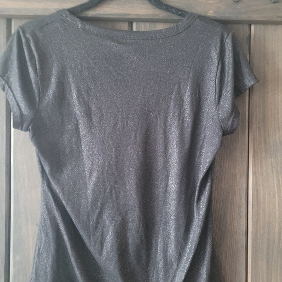 2/$20 Calvin Klein black Tshirt with sheen sz M - Picture 3 of 3